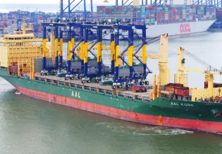 Remote controlled RTGs at the Port of Felixstowe