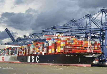 100th Mega ship of 2017 arrives at the Port of Felixstowe