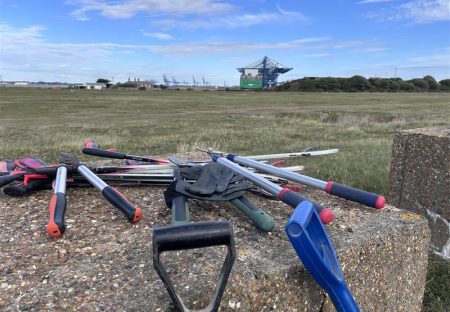 Port of Felixstowe Staff Volunteer at Landguard Nature Reserve